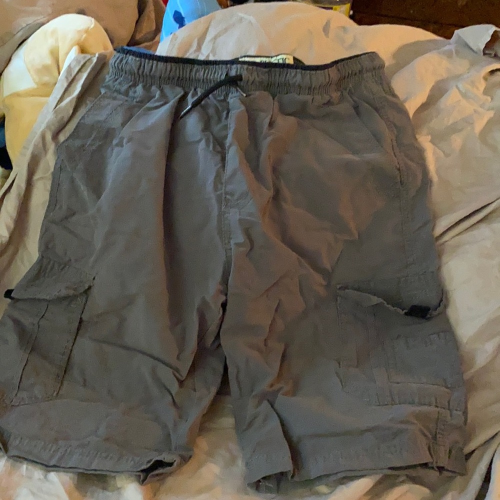 Rustic blue boys cargo shorts